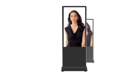Display touch screen per macchina pubblicitaria verticale ultra sottile con cornice digitale LCD da pavimento da 55 pollici TV cinese
